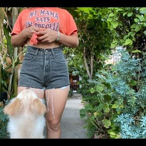 High waisted vintage shorts